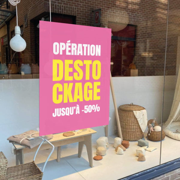 affiche operation destockage