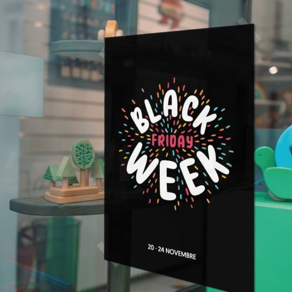Affiche vitrine Black Friday week