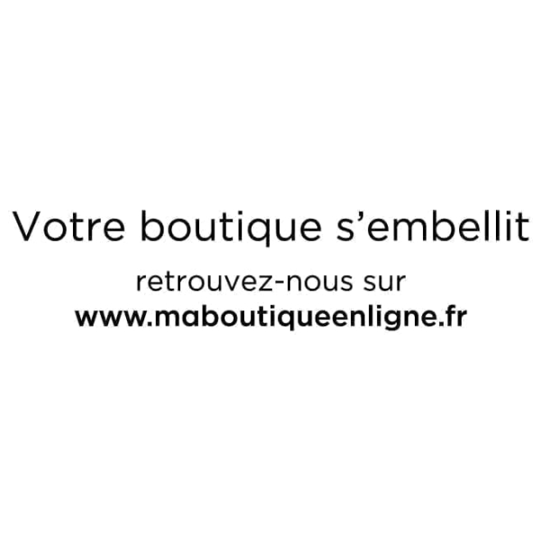 Sticker boutique fermée personnalisable