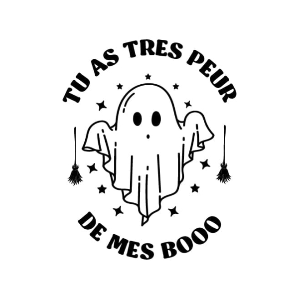 Sticker Halloween vitrine