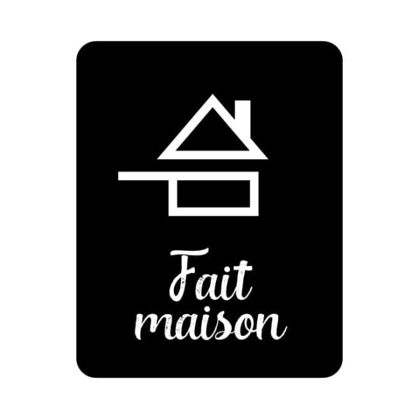 Sticker fait maison vitrine