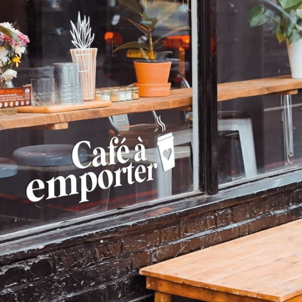 Stickers café à emporter