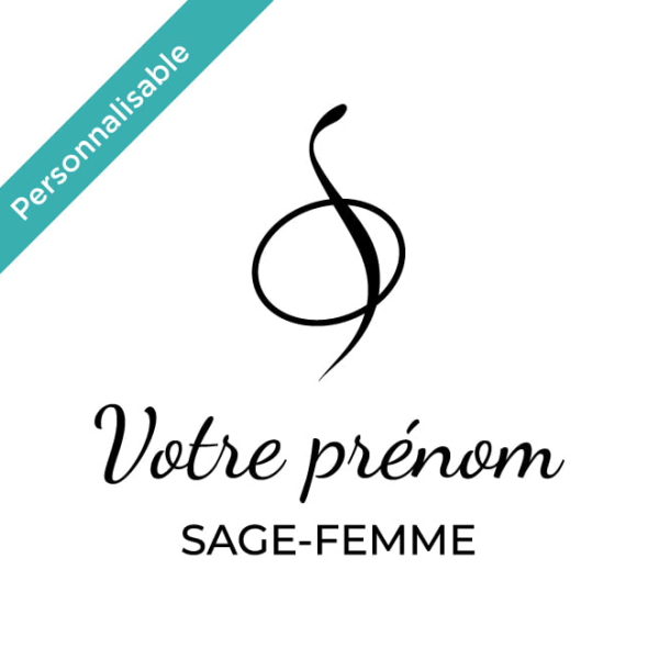 Adhésif personnalisable sage-femme
