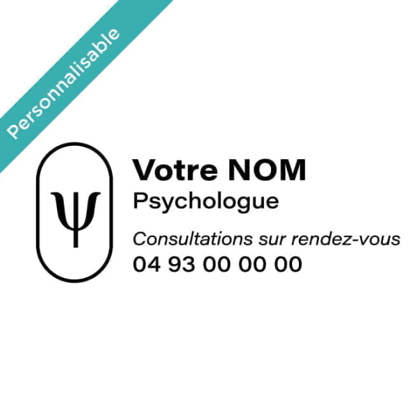 Sticker personnalisable psychologue