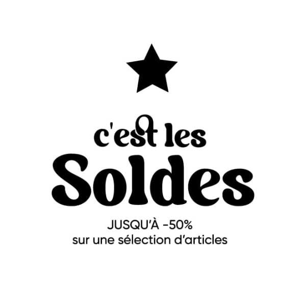Autocollant vitrine soldes