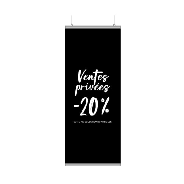 Affiche ventes privées vitrines