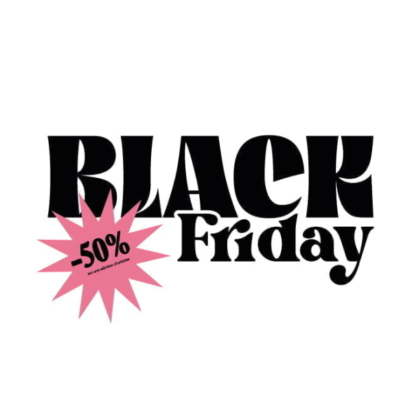 Autocollant Black Friday vitrine