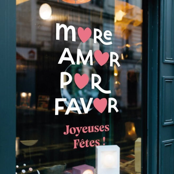 Adhésif Message pour les fêtes