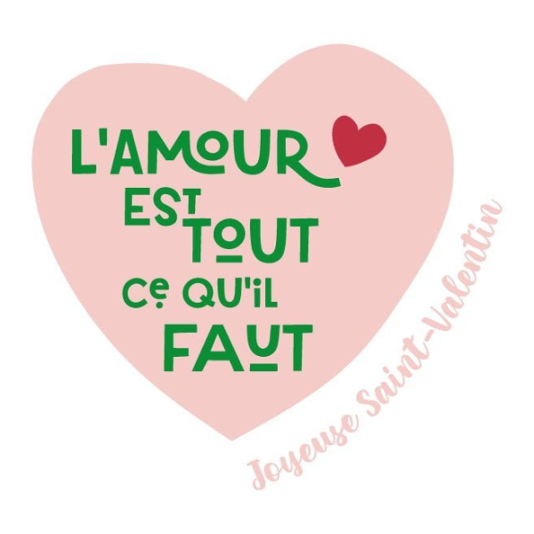 Adhésif gros coeur