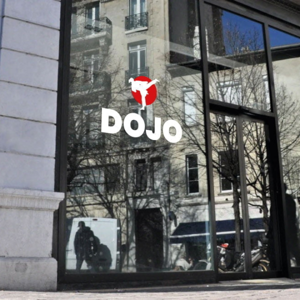 Sticker vitrine dojo