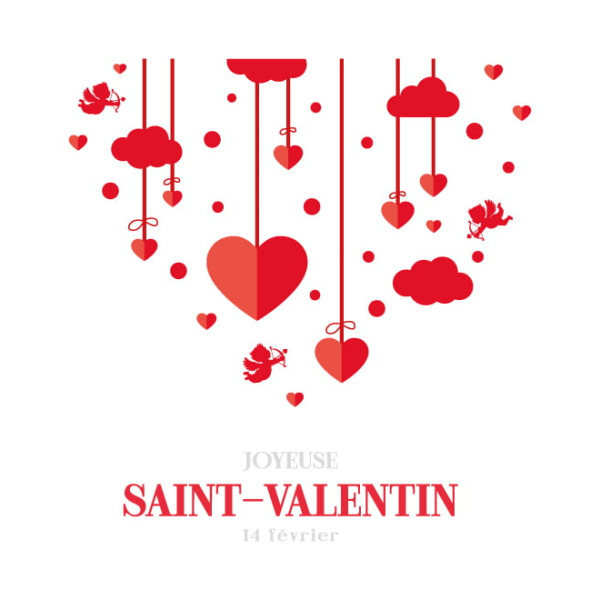 Décorations de vitrine Saint Valentin