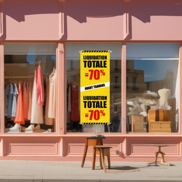 Affiche liquidation totale avant travaux