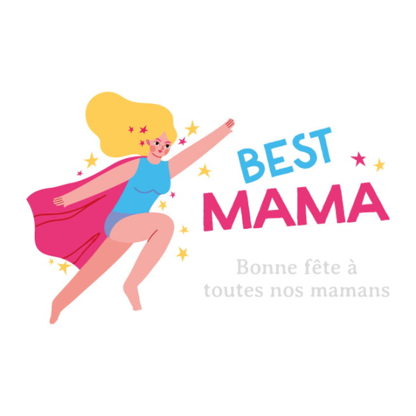 Sticker vitrine best mama