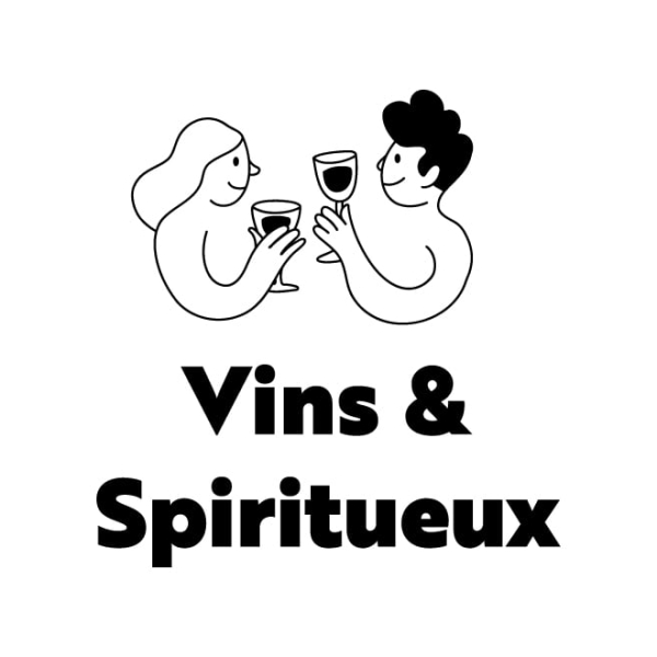 Sticker Vins et Spiritueux pour vitrine