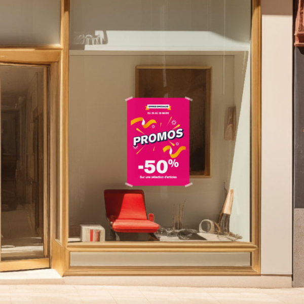 Affiche promos date personnalisable
