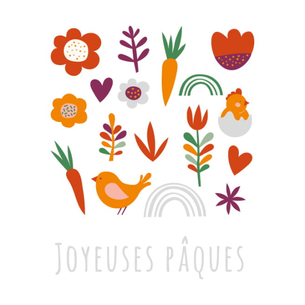 Sticker vitrine pour les fêtes de Pâques