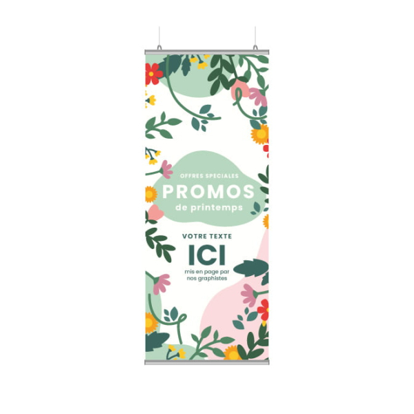Affiche promos printemps personnalisable