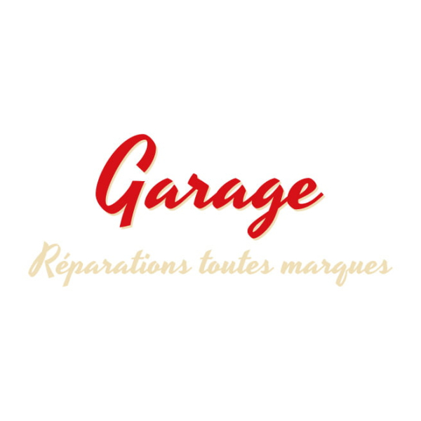 Adhésif vitrine pour garagiste
