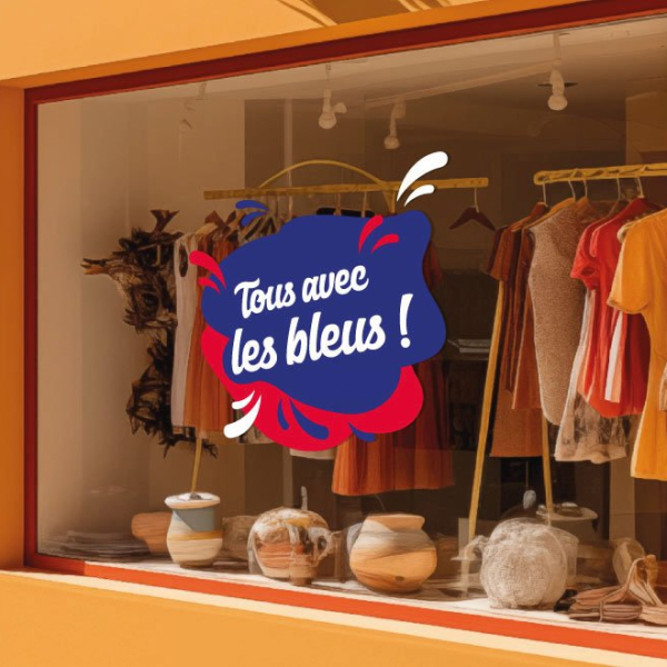 Adhésif JO 2024 Soutenir les bleus MESP15
