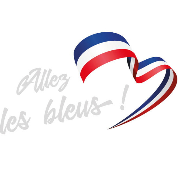 Sticker vitrine Allez les bleus
