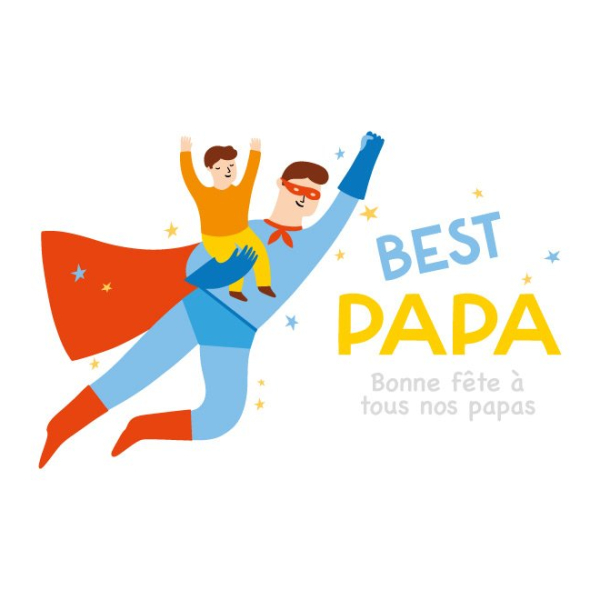 Sticker vitrine best papa