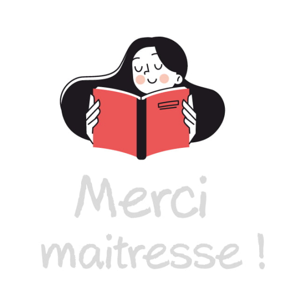 Sticker vitrine Merci Maitresse