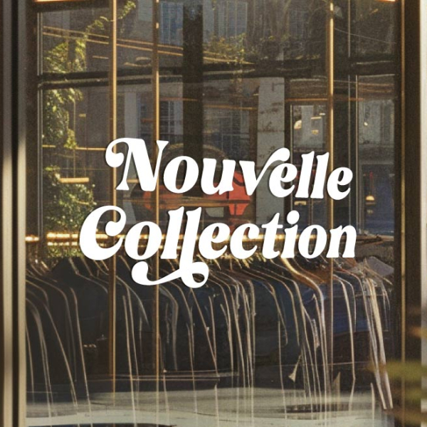 Adhésif vitrine nouvelle collection chic