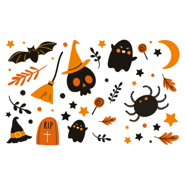 Décoration vitrine pour Halloween