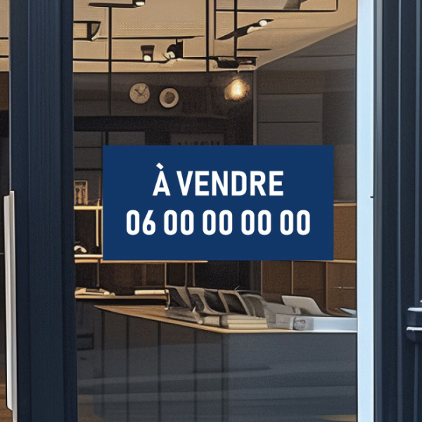 Adhésif immobilier à vendre personnalisable