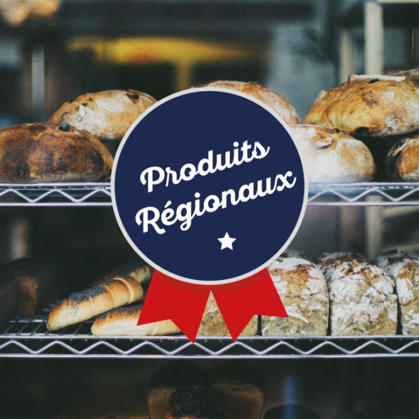 Adhésif vitrine Produits Régionaux
