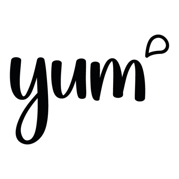 Autocollant YUM moderne pour vitrine