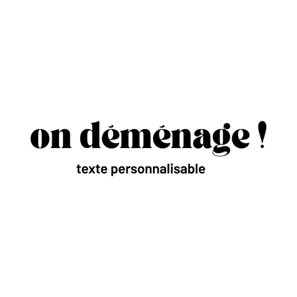 Sticker vitrine ON DÉMÉNAGE