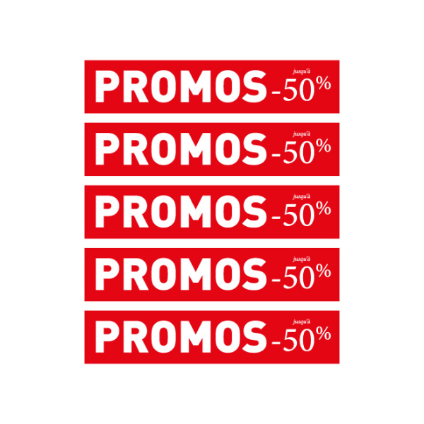 Lot de 5 affiches PROMOS