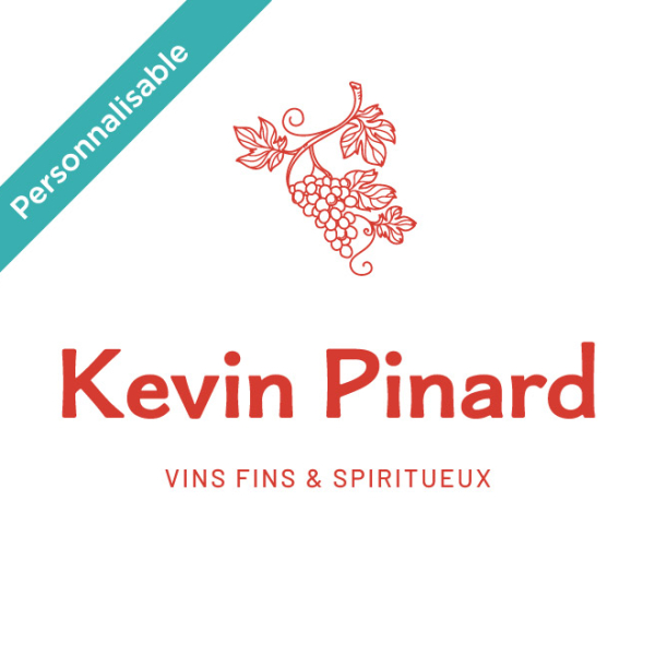 Sticker personnalisable caviste