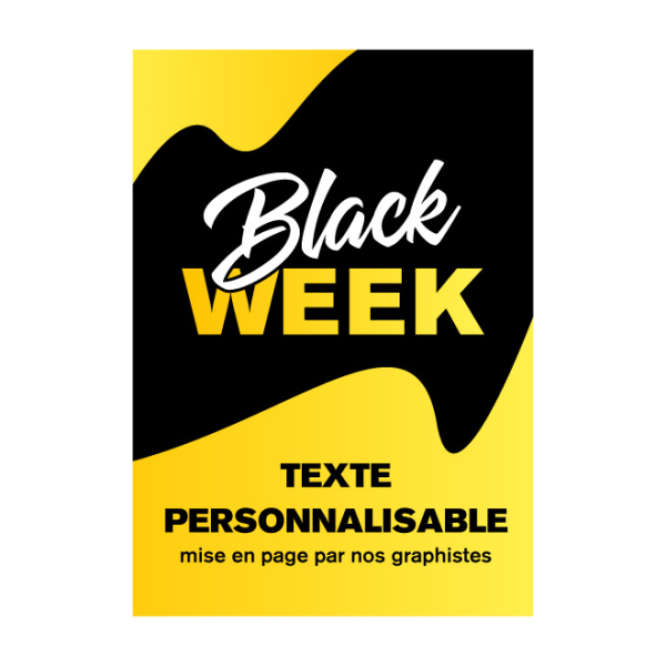 Affiche Black Week Personnalisable