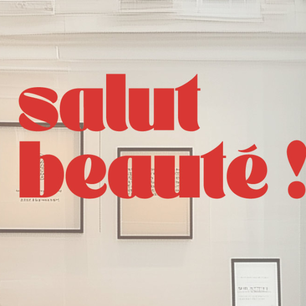Sticker vitrine salut beauté