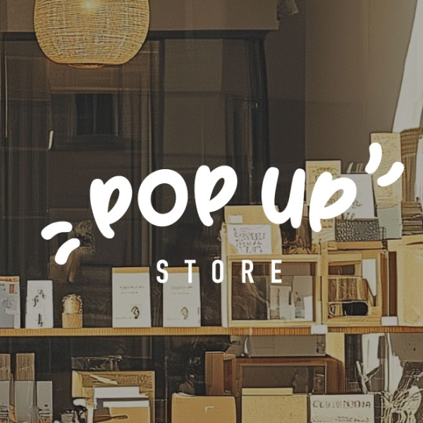 Sticker vitrine pop up store