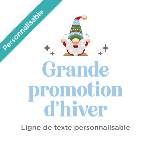 Sticker grande promotion d'hiver perso