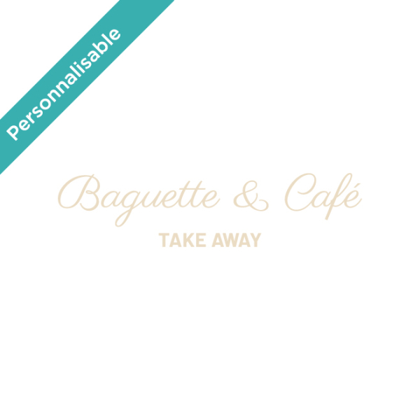 Sticker café personnalisable