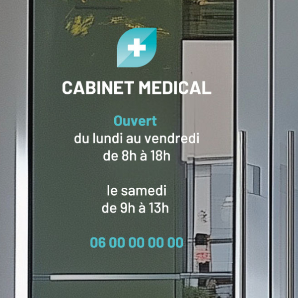 Stickers horaires Cabinet Médical