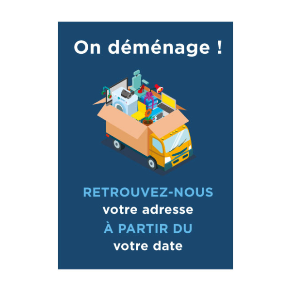 Affiche On déménage adresse
