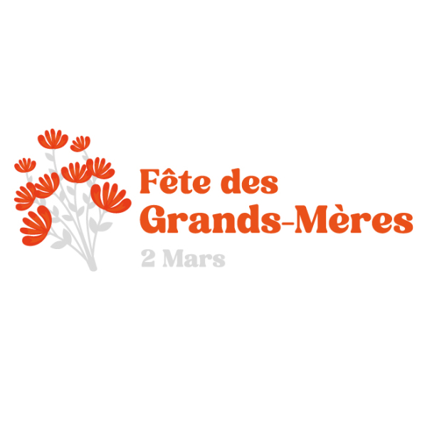 Sticker fête grands-mères bouquet