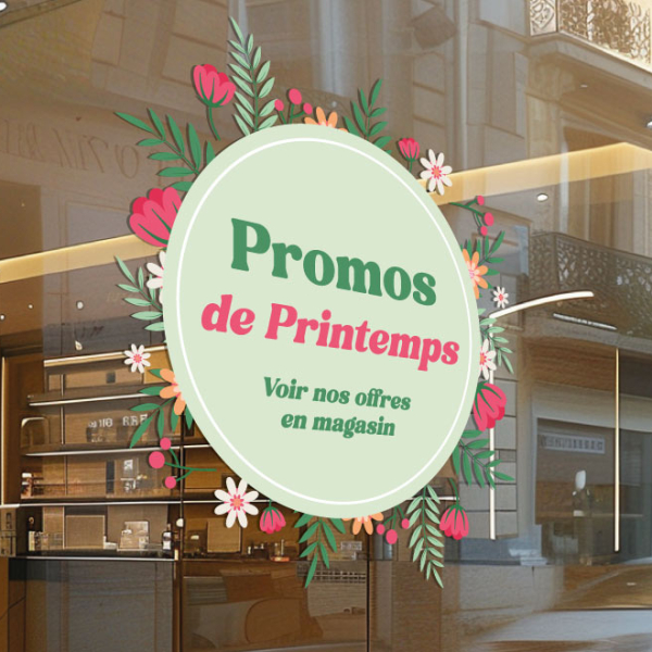 Sticker vitrine promos de printemps