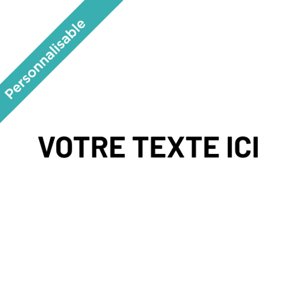 Sticker vitrine texte personnalisable