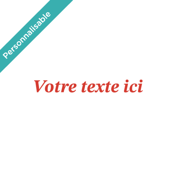 Adhésif élégant texte personnalisable