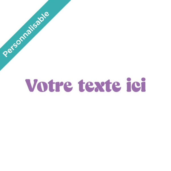 Sticker moderne texte personnalisable