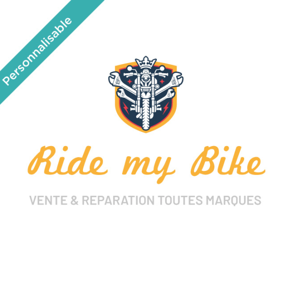 Sticker blason biker moto