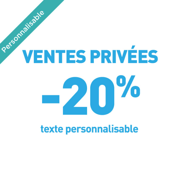 Adhésif personnalisable ventes privées VP024