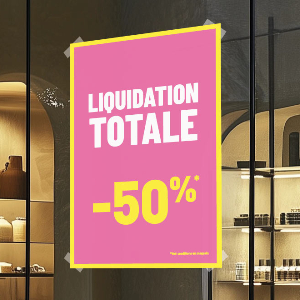 Liquidation totale Affiche perso AF231
