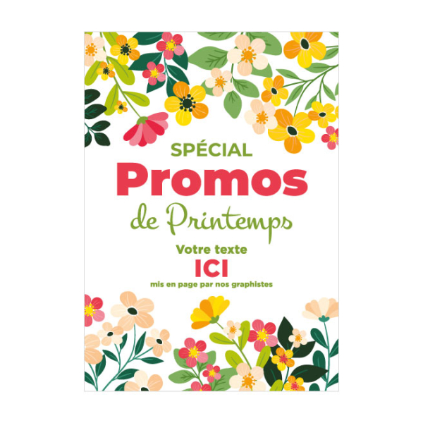 Affiche papier PROMOS de printemps AF229